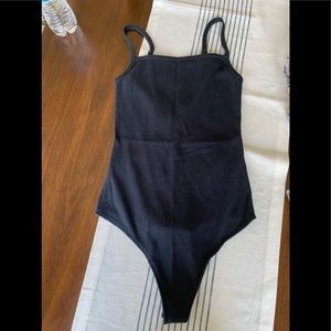 Abercrombie black ribbed bodysuit